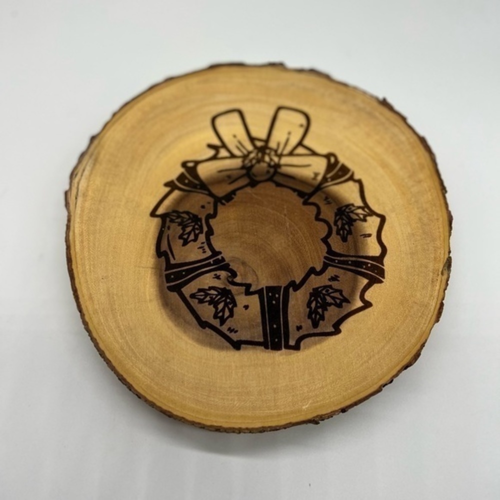 Christmas wood cutting board / cheese board
